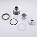 Kitchen Sink Drain Strainer 3-1/2-Inch Sink Drain Assembly Stopper with Basket Cover Lid Rustfree SUS 304 Stainless Steel, S3001