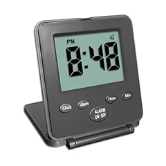 Digital Travel Alarm Clock No Bells, No Whistles, Simple Basic Operation, Loud Alarm, Snooze, Small