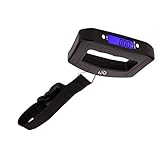 Hochpräzises DMS-Sensorsystem | Traglast max. 50kg/110lb | Gewichtseinheiten: Kg, lb, g, oz | Blaues LCD Display