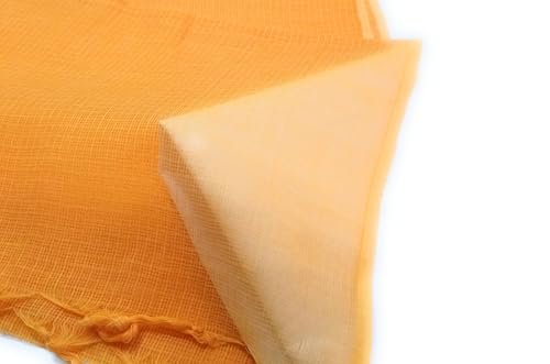 Image of Women Kota Doria Cotton Plain Full Length Dupatta - Soft, Light Weight and Transparent