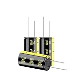 JCCON 2-Pack 450V 100uF Premium Quality Low ESR Electrolytic Capacitors 18x35mm (0.71x1.38in), 450Volt 100MFD High-Frequency Caps with Superior Performance