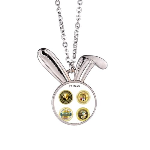 Collier avec pendentif lapin Logo Taiwan bijou tendance femme