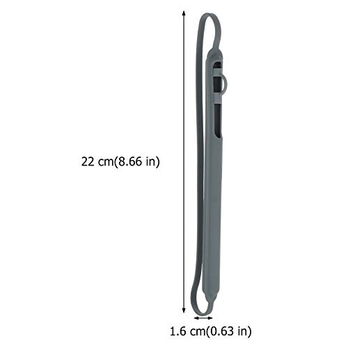 UKCOCO Stylus Federmäppchen für Apfelstift 1. Generation ?rmelstift Elastischer Abnehmbarer Beutel Silikonhülle Hülle Schutzhülle Zubeh?r- Grau Stylus-Stifthülle – Bild 6