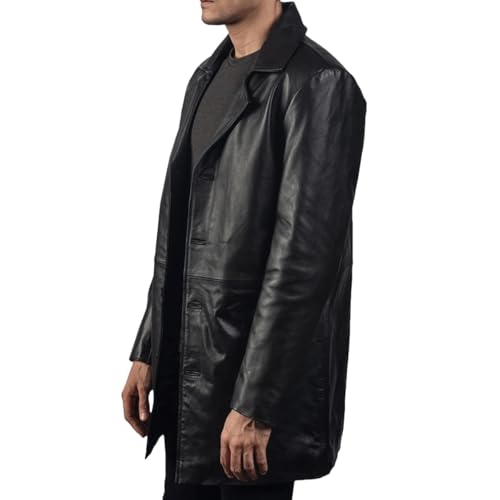 Faux Leather Car Coat for men, Premium Car Leather Coat, Western Style Leather Car Coat, Classic Leather Car Coat4