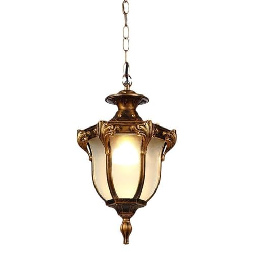 Lampe suspendue d'extérieur vintage étanche en métal pour pergola