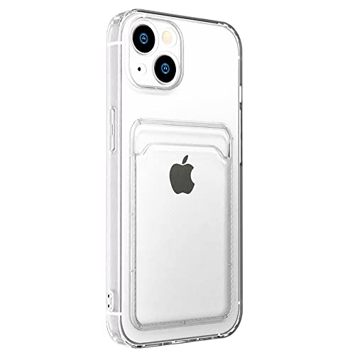 Amazon.co.jp: Premium Style iPhone 13用 ポケット付 抗菌TPUケース