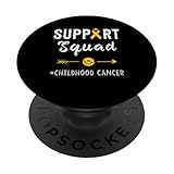supporto con nastro dorato per la consapevolezza del cancro infantile popsockets popgrip adesivo