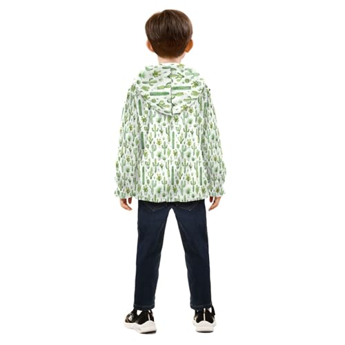 Cactus Boys Fleece Coat,Children's Zip-Up Hoodie Jacket,Baby Warm Fashion Outerwear 3-10T,A1132994