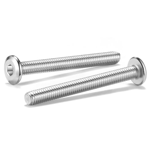 M5 x 60mm 10Pcs Flat Head Hex Socket Cap Screws Bolts, 304 Stainless Steel 18-8, Full Thread by SG TZH (with Hex Spanner)