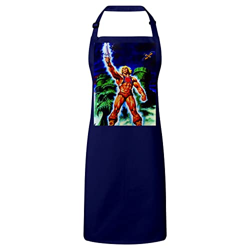 Tablier de cuisine He-Man bleu marine idéal pour vos barbecues et soirées