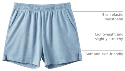 Image of AMY COULEE Mens Lounge Shorts 4 inch Pajama Lightweight Cotton Sleep Bottoms with Pockets
