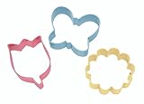 Wilton 2308-0948 Flower Cookie Cutter, Set of 3