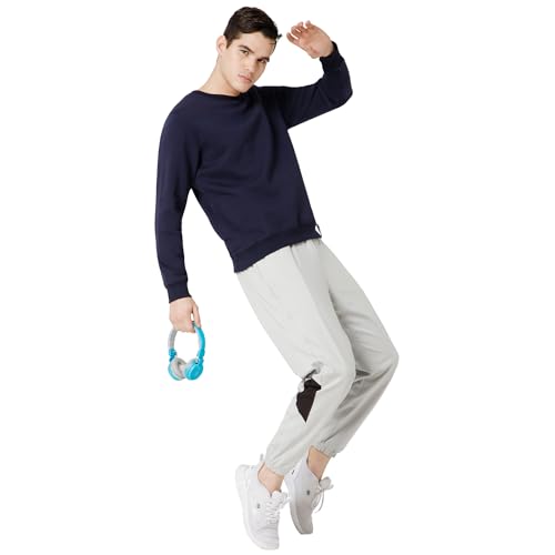 Image of BODYACTIVE Men Full Sleeve Solid Sweatshirt
