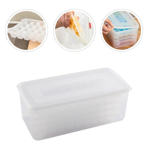 Molde cuadrado transparente para cubitos de hielo con tapa miniatura 6
