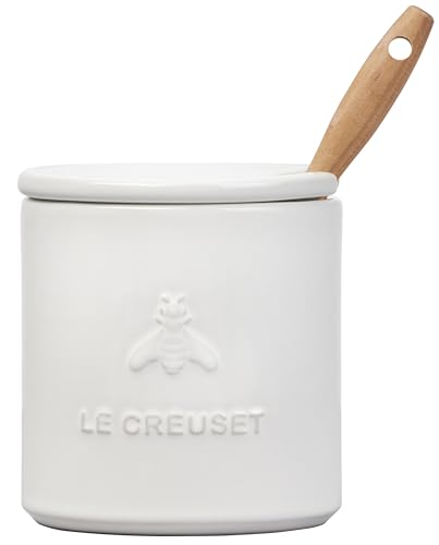 Le Creuset Stoneware Honey Pot, 14 oz., White