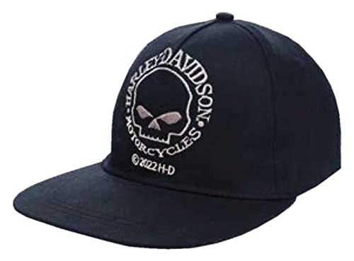 Casquette enfant Harley-Davidson en twill robuste avec snapback ajustable et visière plate