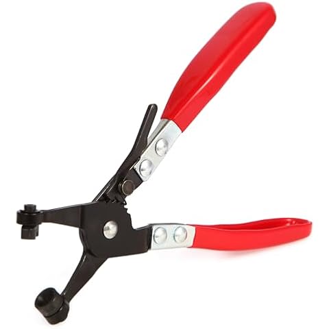 Aleric Hose Clamp Pliers, Automotive Hose Clamps Pliers Repair Tool with Swivel Flat Band for Removal and Installation of Ring or Flat Type Hose Clamps, Spring Clamp Pliers Hose Clamp Removal Tool Cover