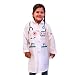DEQUBE - Déguisement de médecin peignoir avec accessoires sur tissu - Taille unique - Blanc