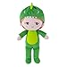 Starpony Bambola di pezza per Bambina e Ragazzi da 38 cm , Bambol Peluche Giocattolo per Bambini, Morbida, per Dormire, Dinosauro Verde