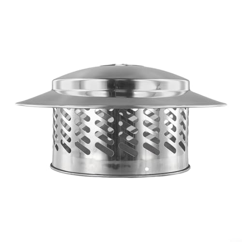 Couverture de cheminée évite infiltration eau et feuilles ventilation extérieure