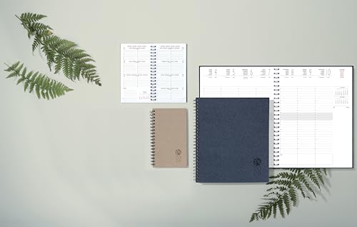 Exacompta Agenda de bureau spiralé Eurotime 27S Forever Lin 21 x 27 cm 2027 - vue 4