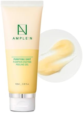 Purifying Shot Pumpkin Enzyme Peeling Gel - Korean Exfoliating Peeling Gel with Centella Asiatica Extract and Ginseng - Gentle Gommage Exfoliant for Face - For Oily and Sensitive Skin,3.38 fl.oz.