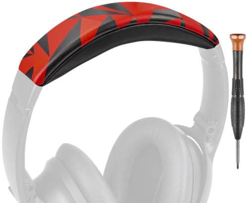 Image of SOULWIT Replacement Headband Pad Kit for Bose QuietComfort 45 (QC45) /QuietComfort SE (QC SE) /New Quiet Comfort Wireless Headphones, Easy DIY Installation (Red Storm)