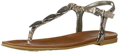 Carlos by Carlos Santana Women's Huddle Sandal, Natural Snake, 8 M M US