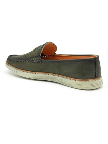 Image of Men's Denim Causal Loafers | Premium Breathable Upper | Driving Loafers | Lighweight Slip-On's | Soft Cushioned Insole | Super Flexible, Comfortable for Men