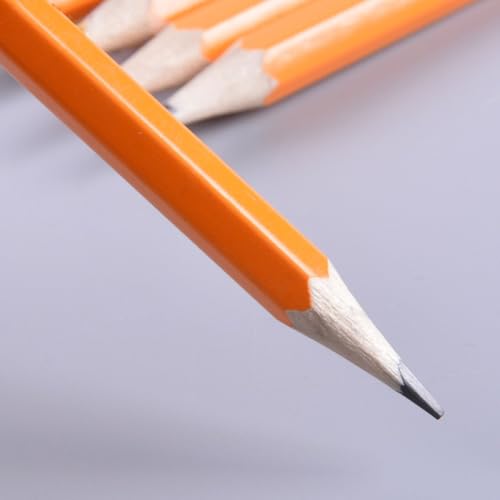 SagaSave HB Pencils Set, 12PcsKids Writing Graphite Pencils with Sharpener & Eraser for School and Office Use (Red) - Image 3