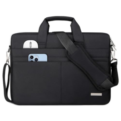 Funda para Laptop 15.6 pulgadas Bolsa para laptop para hombre y mujer Impermeable Portafolio para laptop Maletin para laptop Bolsas de Mensajero para...