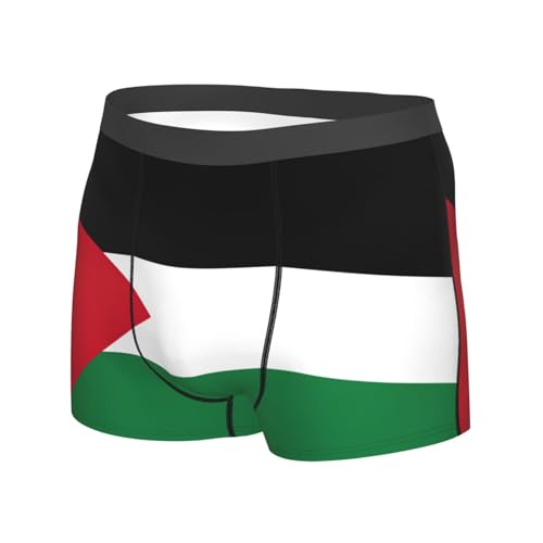 Palestinian flag print Mens Underwear Boxers for Men Performance Mens Boxer Briefs Ultra Soft Stretch Comfort Flex Fit2