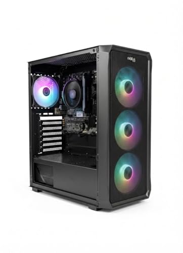 PC Gamer Montado com AMD Ryzen 5 5600GT, 16GB RAM DDR4 3200 MHz, NVME M.2 500GB, AMD Radeon Graphics, Fonte 500W Bivolt, Gabinete com 3 Fans RGB