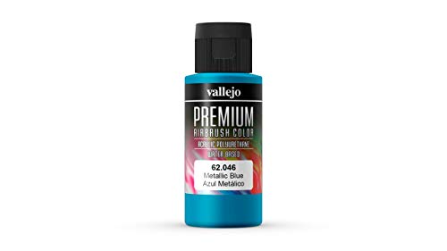 Preisvergleich Produktbild AV : Premium Airbrush Paint : 60ml : Metallic Blue by Acrylicos Vallejo