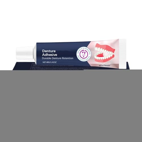 Eojpdji Adhesivo Para Dientes Postizos - Fijación Duradera Pegamento para Dentaduras Postizas | Artículos Cómodos De Cuidado Bucal Para Jóvenes Y Toda La Familia
