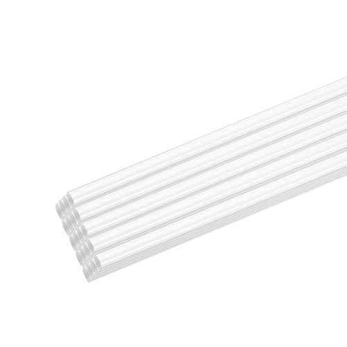 Image of MECCANIXITY 20pcs Acrylic Round Rods 5 /32 inch x 8 inch Clear Acrylic Dowel Rods Sticks Plastic Sticks Strip for DIY Crafts Lighting Gardening Decoration - 4mm x 200mm