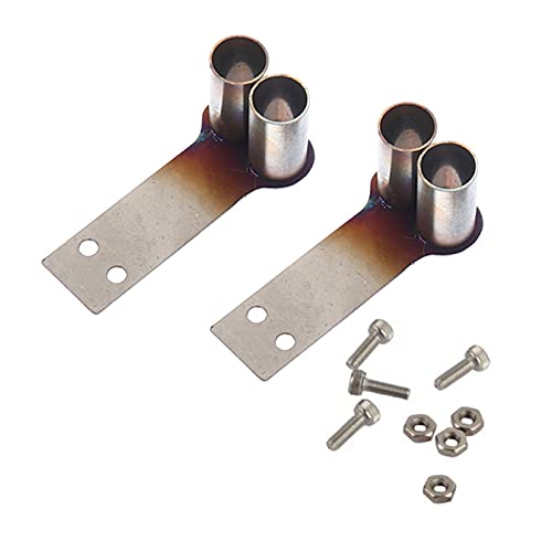 LAEINA 1:10 RC Car Simulation Exhaust Pipe Metal Tail Throat for 1/10 Scale Drift Car Redcat HPI...