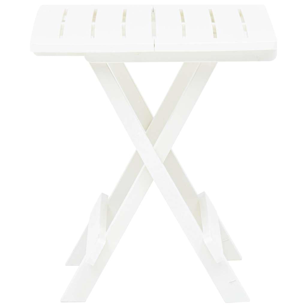 Ipae-Progarden Adige Tavolo pieghevole da giardino Polipropilene Bianco 44 x 44 x 50 cm