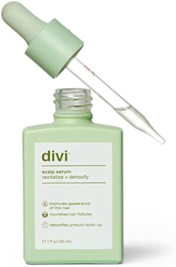divi Hair Scalp Serum for Women and Men - Revitalize and Balance Your Scalp - Improves Appearance of Thinning Hair, Nourishes the Scalp and Helps Remove Product and Oil Buildup, 30ml