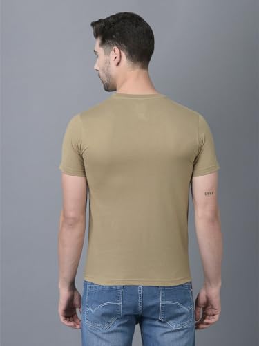 Image of Dollar Super Combed Cotton Mens Pack of 3 Solid T-Shirt