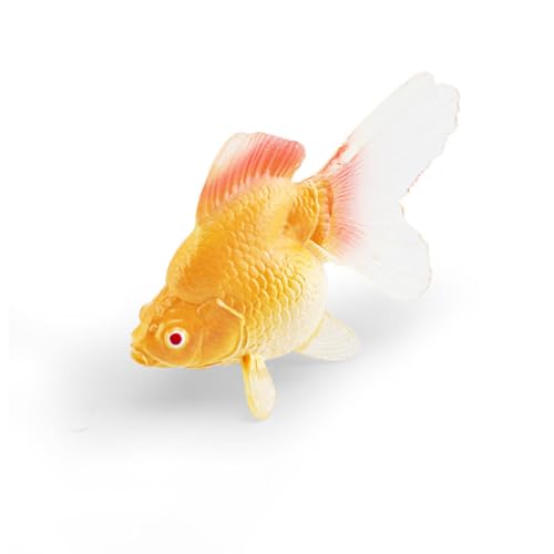 Image of TOYANDONA Realistic Goldfish Model 2Pcs Artificial Aquarium Fish Decoration Mini Lifelike Plastic Fish for Kids Learning and Aquarium Display