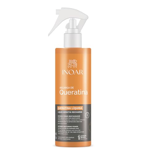 Inoar, Recarga de Queratina Líquida Reconstrutora com Brilho e Resistência - 200ml