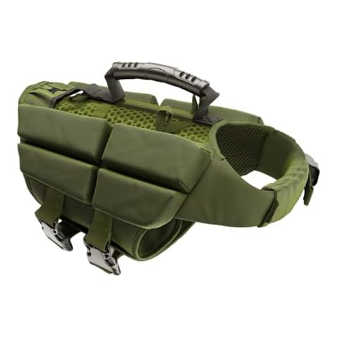 Noah & Paw Dog Life Jacket, Designed with Human Standards, 4X Foam Support for Maximum Floating, Breathable Mesh, Puppy Dog Life Vest for Swimming, Boating, Resistance to Tears and Scuffs Cover