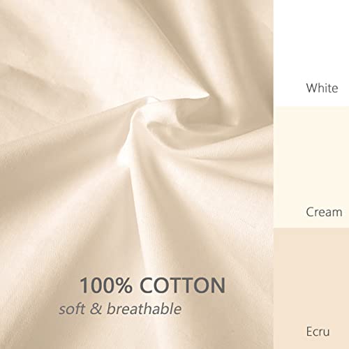 Ecru/Beige Boho Euro Shams Set Of 2 26X26 Macrame Fringe 100% Cotton Shabby Chic Farm House European Pillowcases Zipper Closure By Jng Kraftlab #TOP4