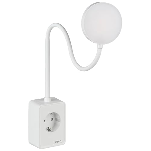 SEBSON LED Steckdosenleuchte dimmbar - Leselampe und Steckdose...