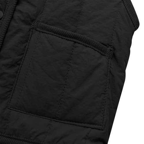 Little Boys Puffer Vest Sleeveless V Neck Buttons Down Cotton Padded Winter Warm Outwear Jackets with Pockets3