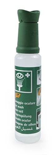 MedX5 250 ml ducha ocular de emergencia 0,9% NaCl, producto para el lavado de ojos con suero fisiológico (0,9%), solución para el lavado ocular, botella de solución para el lavado ocular