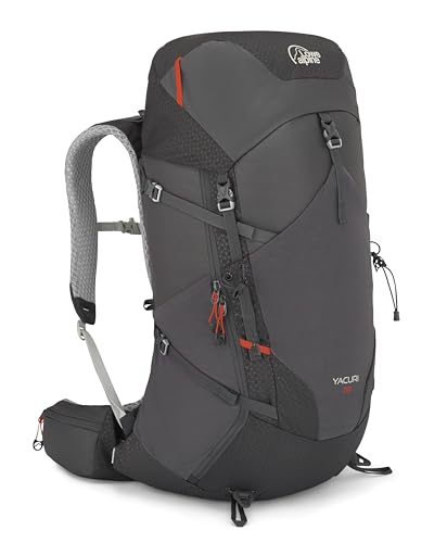Lowe Alpine Yacuri 38L Hiking Pack - Comfortable Daypack for Hiking, Trekking, & Travel - Anthracite/Graphene - Medium/Large