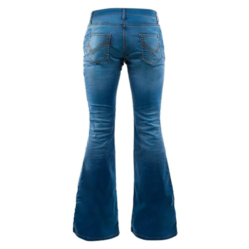 Men's Bell Bottom Jeans 60s 70s Outfits for Men,Mens Bell Bottoms Pants Flare Jeans Light Blue2