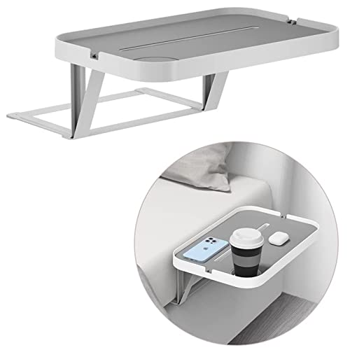 Modern Bedside Shelf with Cable and Cup Holder